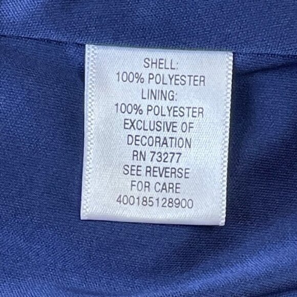 CANDIE'S Blue Paisley Print Fringed Bell Sleeve Dress - Size XS - Picture 7 of 8